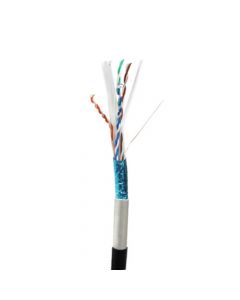 TX CABLE F/UTP CAT 6 23 AWG NEGRO 305 MT EXTERIOR DOBLE CHAQUETA