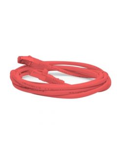 TX CORD CAT 6A S/FTP 0.5 MT ROJO LSZH SLIMFLEX