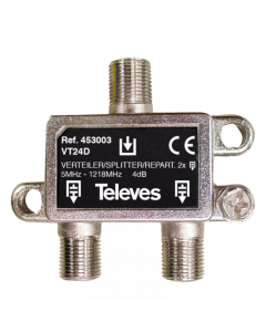 TLV REPARTIDOR 5-1218 MHZ RIT ALAMBRICA 2D 4DB 453003